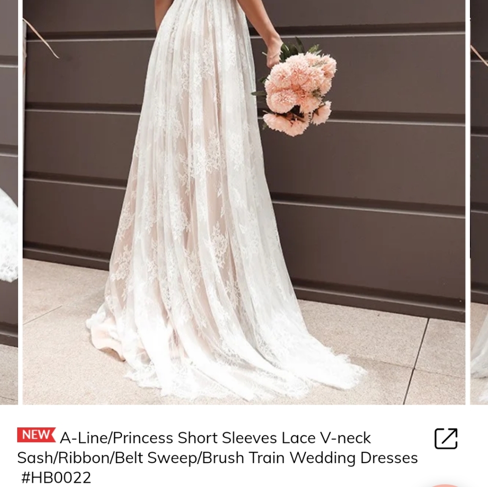 Boho lace wedding dress. - Picture 10 of 10